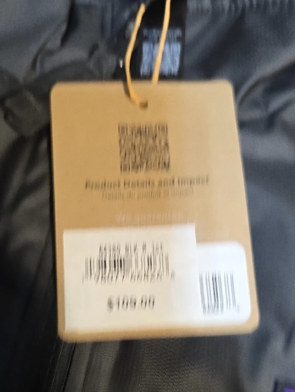 Patagonia Kids Black Rain Jacket with Logo